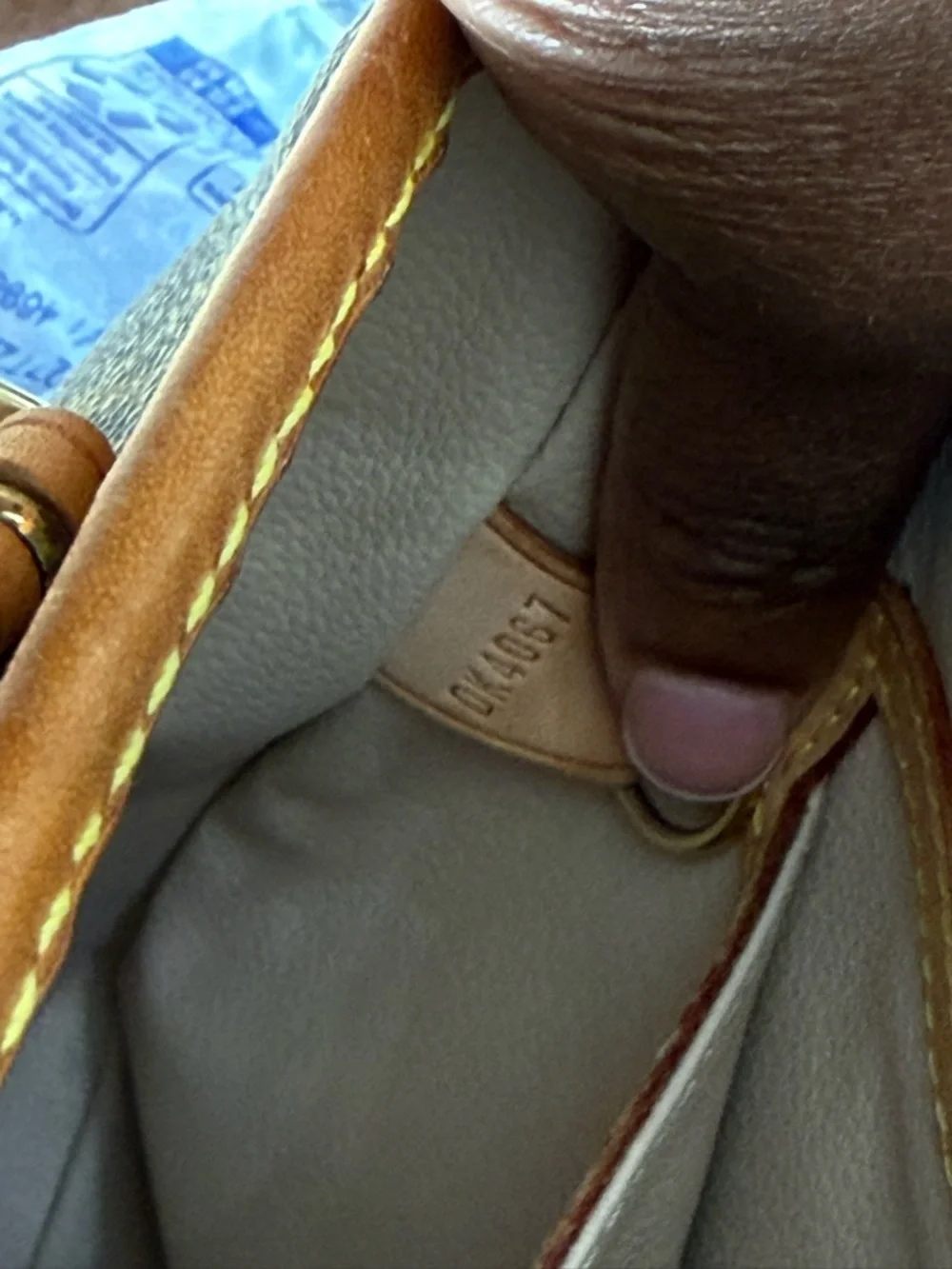 Louis Vuitton Monogram Canvas Mini Bucket Bag in Brown and Tan
